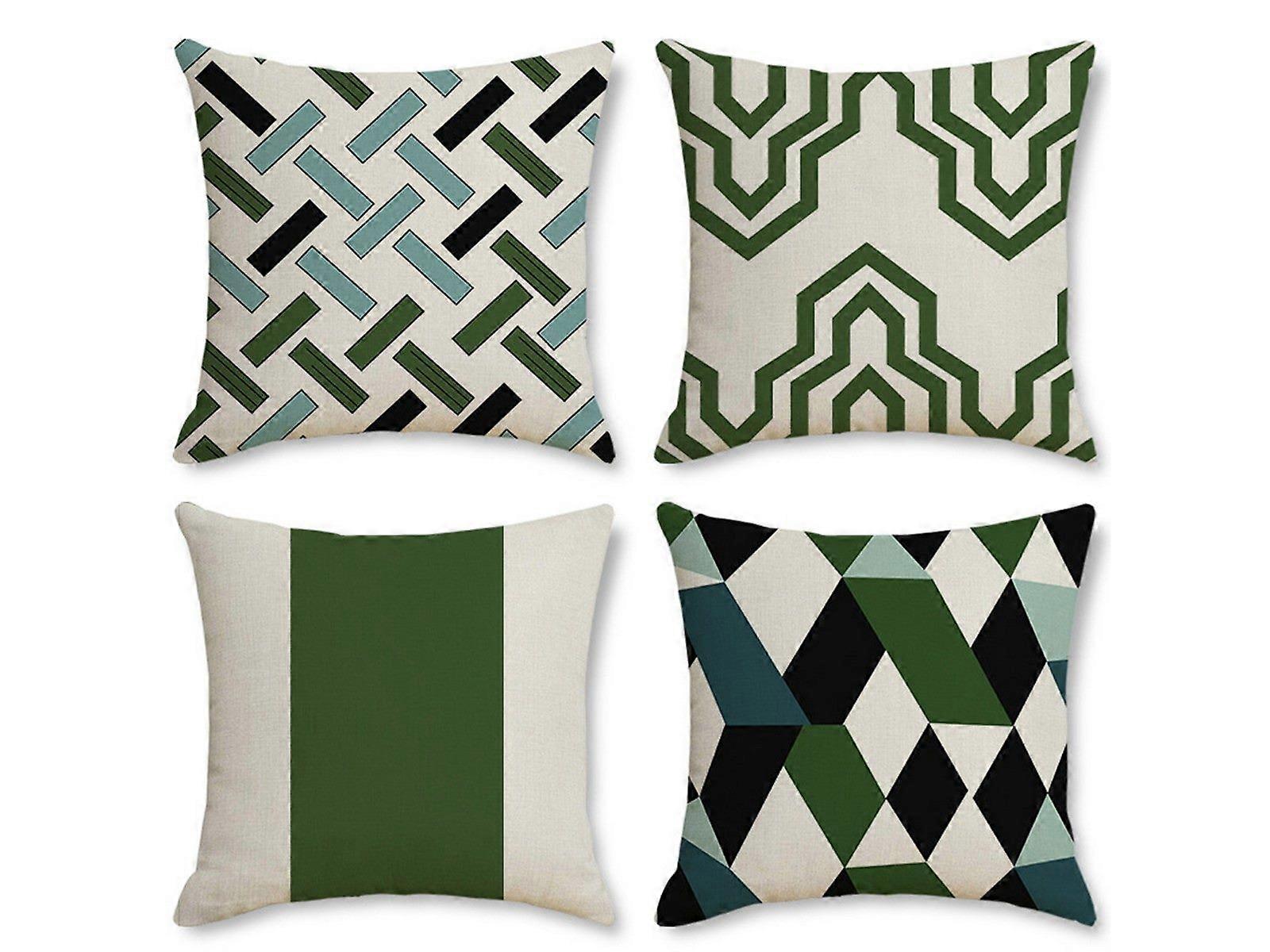 4PCS Cushion Cover Throw Pillowcase Sofa Pillow Covers Irregular Pattern