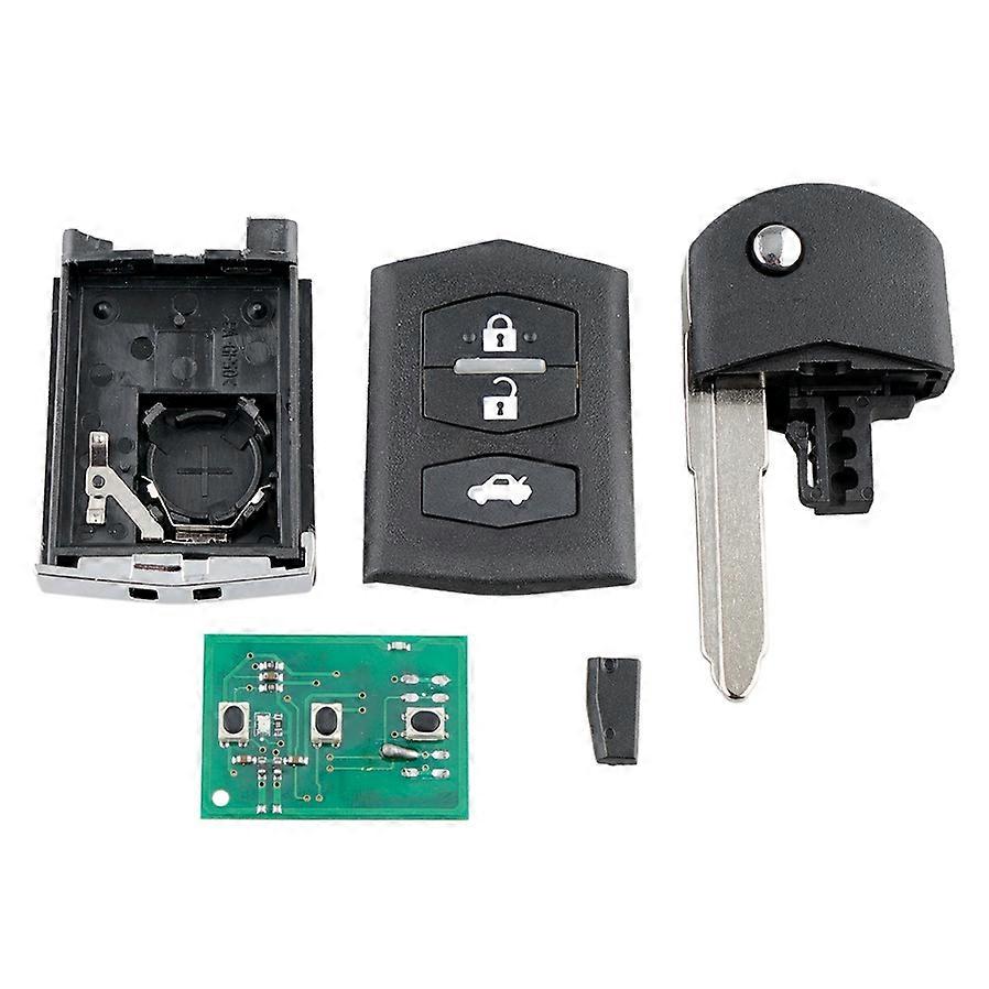 Auto-Smart-Remote-Key 3 Tasten 80-Bit 63 Chip Autoschlüsselanhänger Passend für 2 3 5 6 RX8 MX5 433 MHz