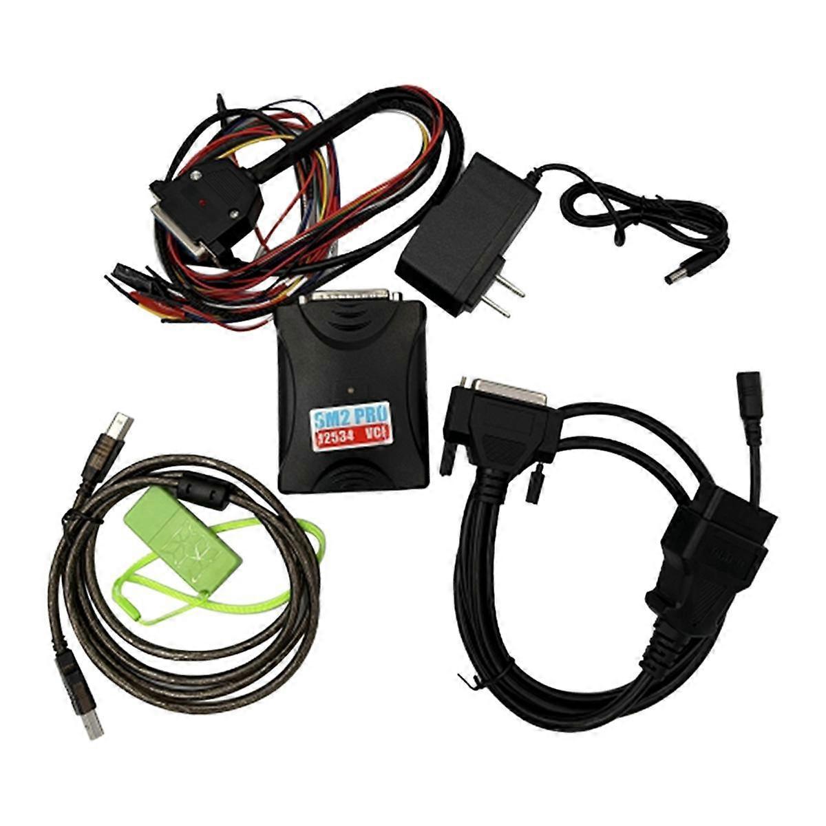 SM2 PRO J2534 VCI Update Version V1.21 with Dongle 69 in 1 Modules ECU EEPROM FLASH BENCH OBD SM2 Diagnostic US Plug