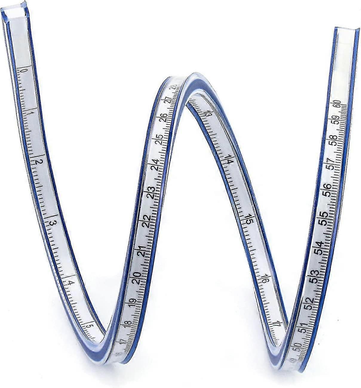 Flexible Ruler, Bendy Ruler Curved Ruler, Ideal For Engineering Drawing, Design Graphics, Garment Design, Painting (1pc)
