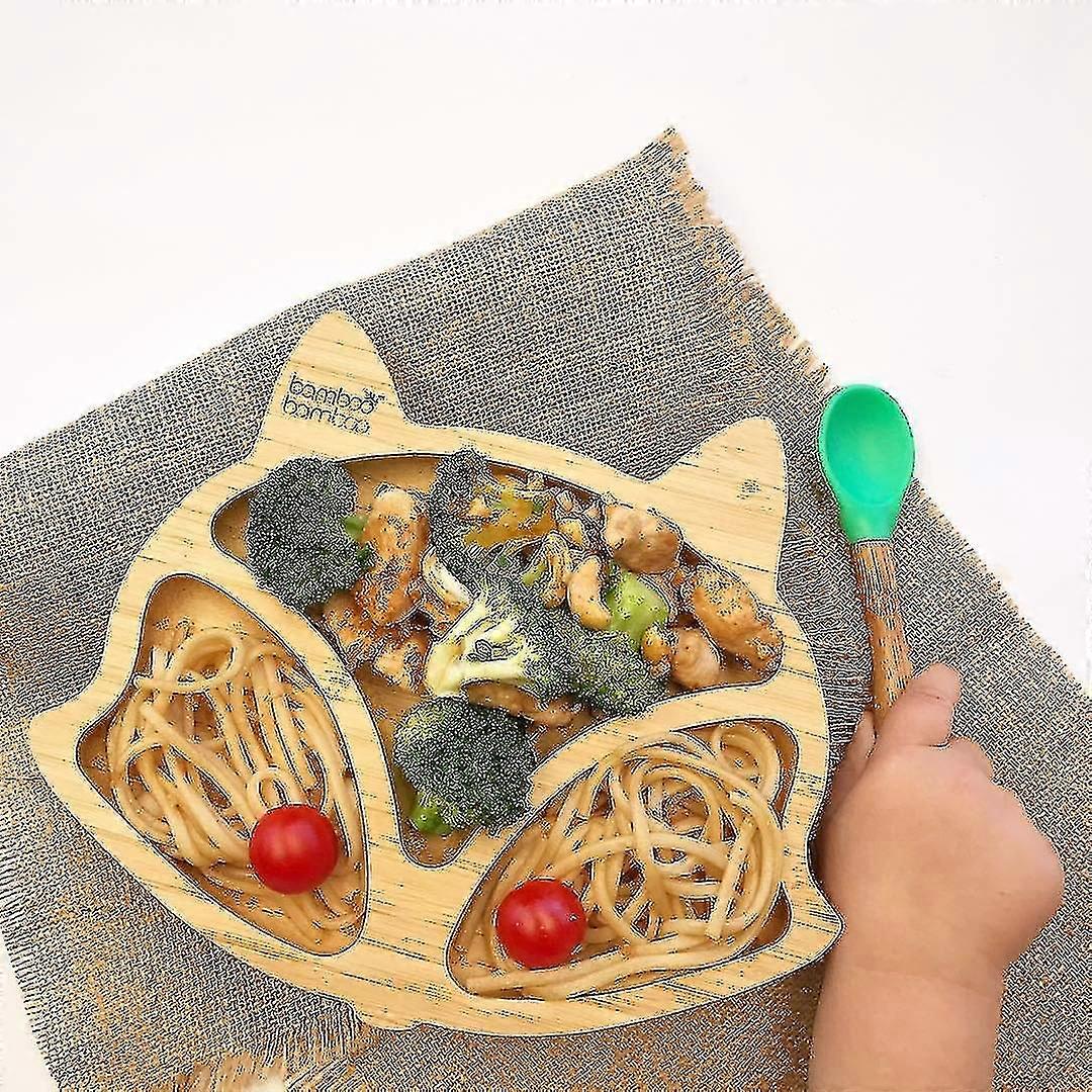 Bamboo Bamboo Baby Plates With Suction - Toddler Fox Cub Suction Plate