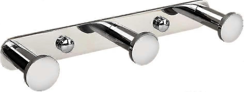 Wall Mounted Towel Rack Hook With Hooks 304 Stainless Steel Wall Mounted Towel Rack Hooks (3 Hooks, Chrome)