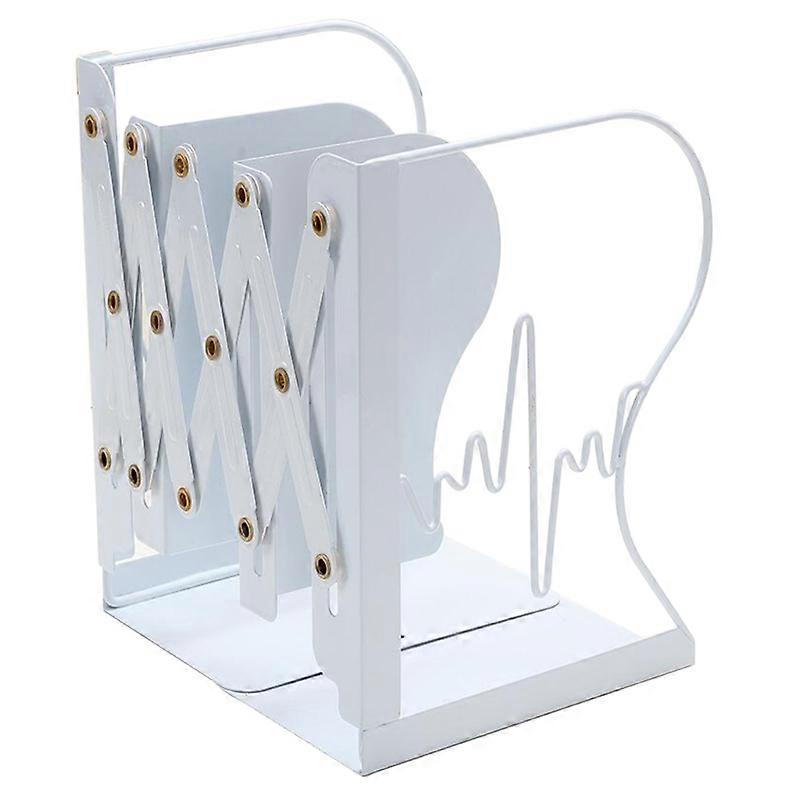Stylish Stretchable Multi-grids Bookends Metal Book Holders for Home Bookcase
