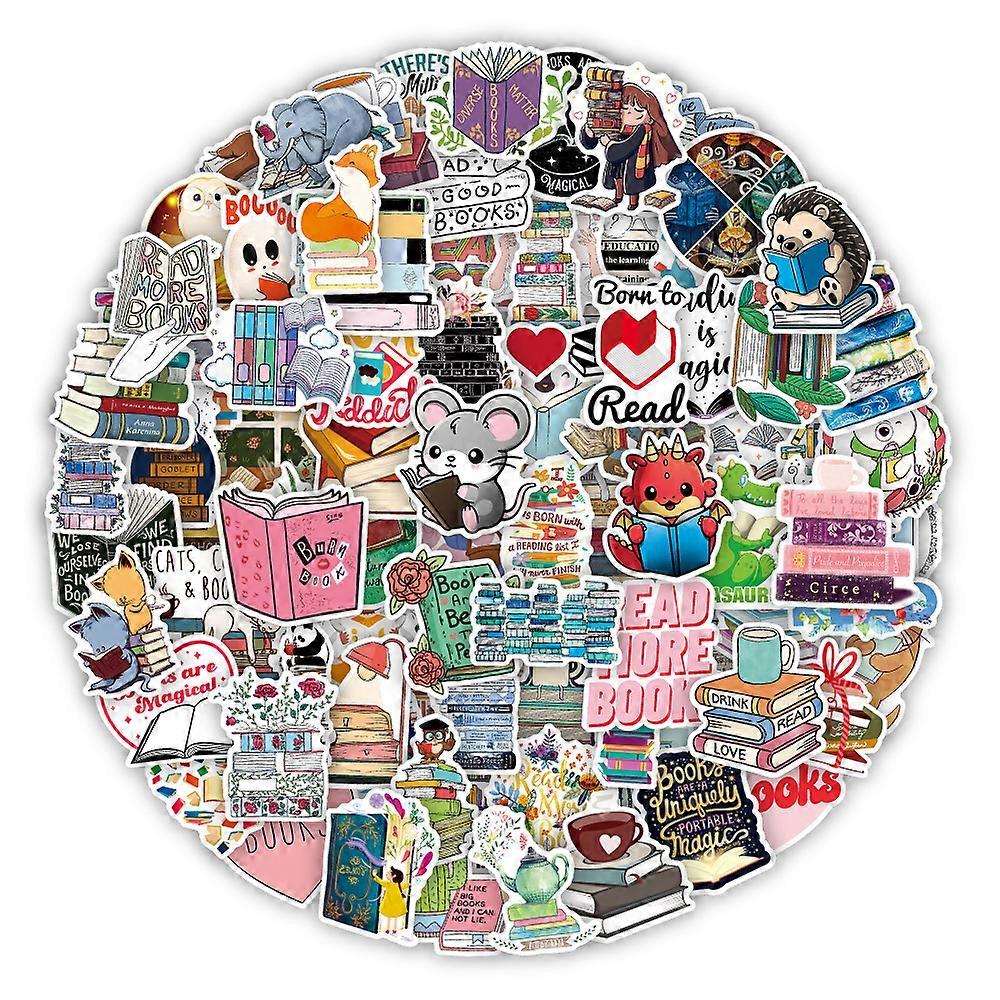 100 Pcs Book Stickers for Water Bottles