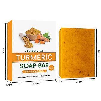 Seife Seife Zitrone Kurkuma Seife Tabletten Reinigung Kurkuma Seife Gesichts- und Körperdusche Seife Poren straffen und Pigments_c24070286 entfernen