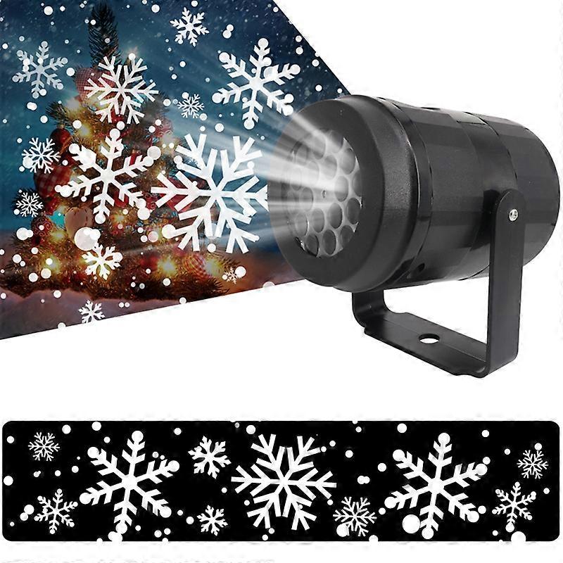 Lâmpadas de luz de projetor de neve de floco de neve LED LED de Natal
