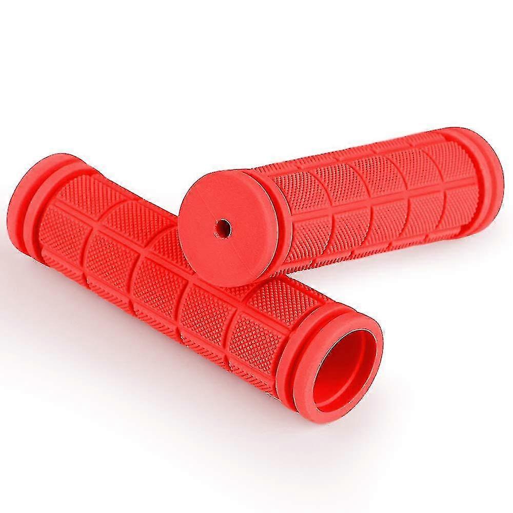Ergonomic Bicycle Handlebar Grips 1 Pair Non-slip Soft Rubber