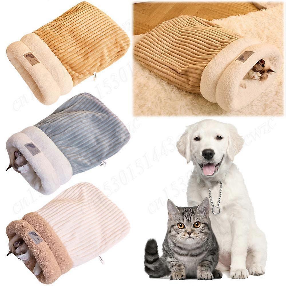 Cat Nest Sleeping Bag,Cat WinterWarm Sleeping Bag,Indoor Cat Soft Plush Bed Nest,100% New