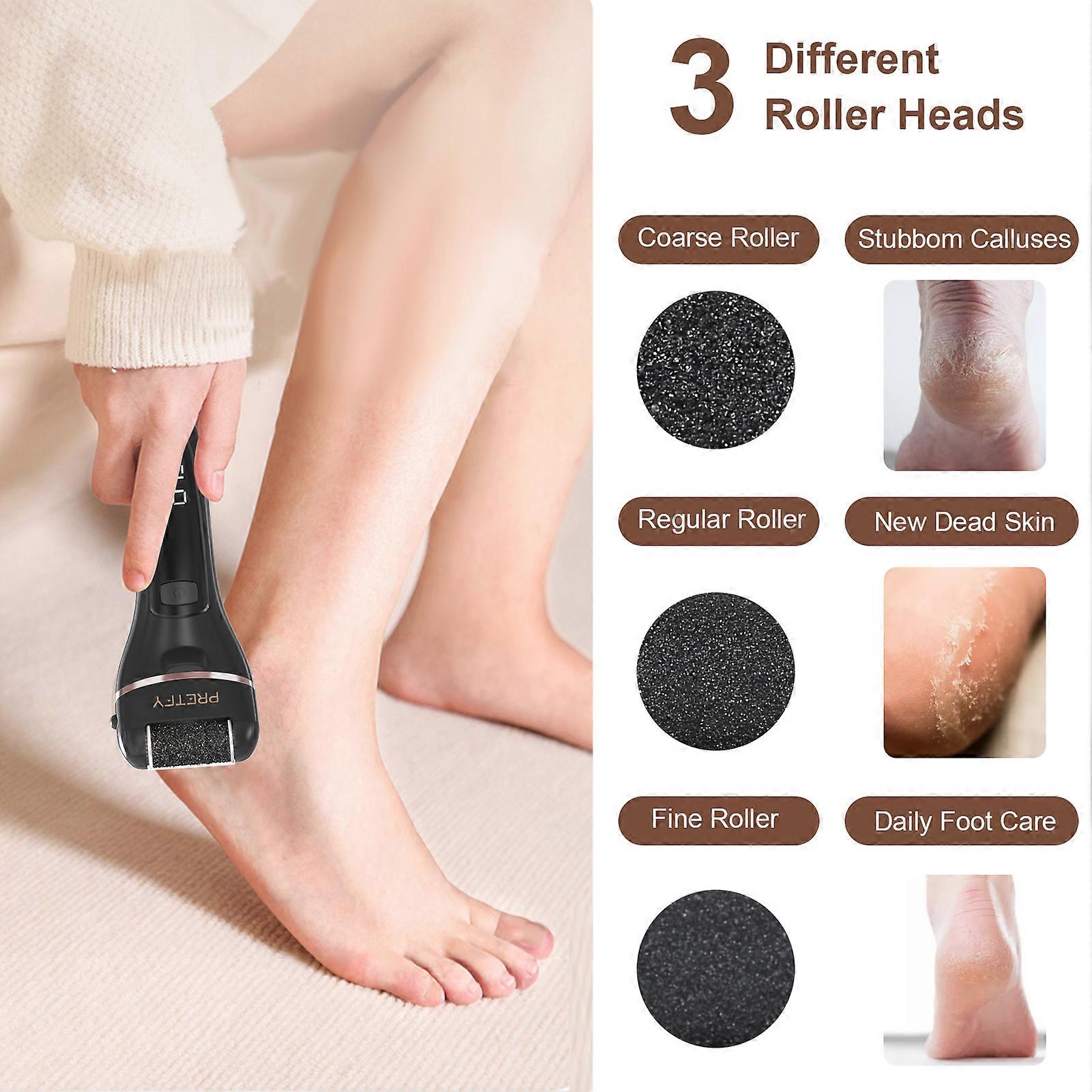 Pretfy Electric Foot Grinding Machine Digital Display Rechargeable Pedicure Pedicure Machine Washable Automatic Exfoliating Pedicure Machine Set Recha
