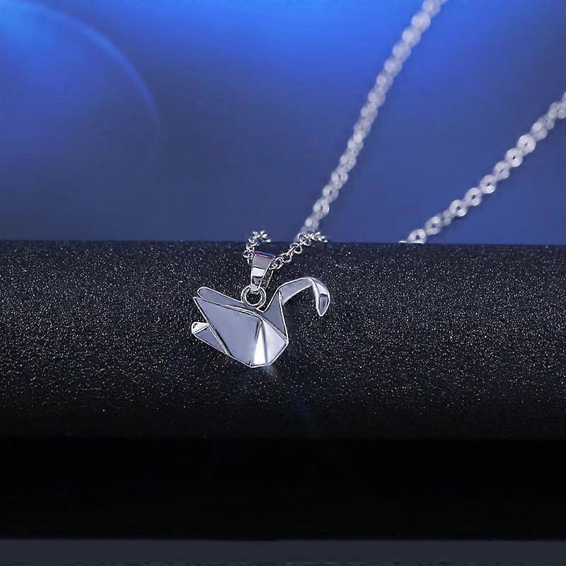 Creative Paper Crane Short Clavicle Necklace