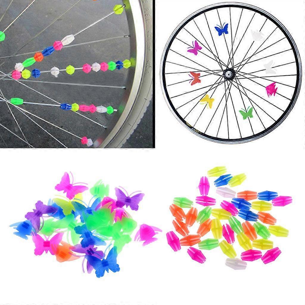 62 عجلة بلاستيكية تحدث زخرفة ملونة فراشة السمك يؤدي إلى حد طويل