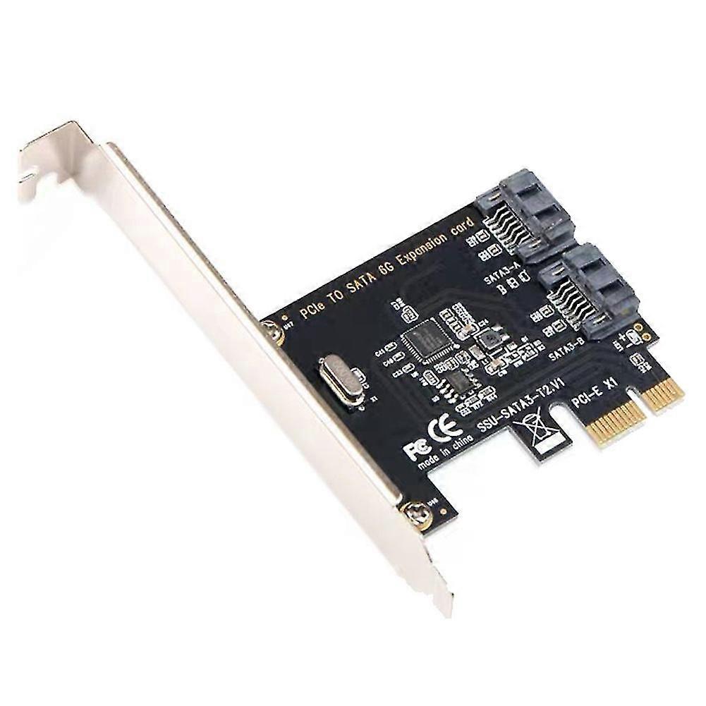 PCIE to SATA Card PCI-E Adapter PCI Express to SATA3.0 Converter 2-Port SATA III 6G Expansion Contr