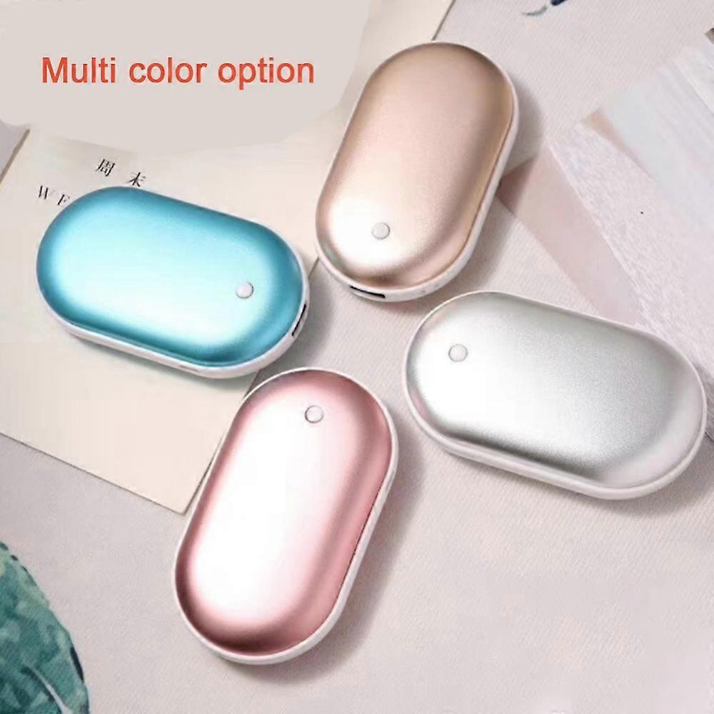 5200mAh Hand Warmer Heating Pad USB Rechargeable Handy Warmer Heater Pocket Mini Electric Winter Heater Warm AS Power Bank 2025