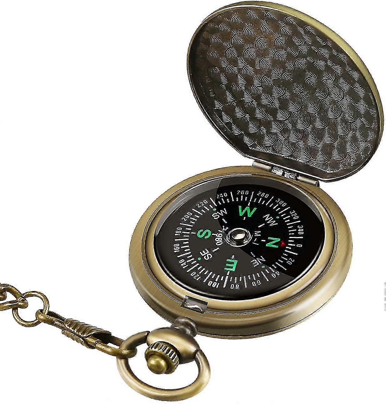 Retro Pusula Taşınabilir Askeri Pusula Floresan Navigasyon Pusula Araçları