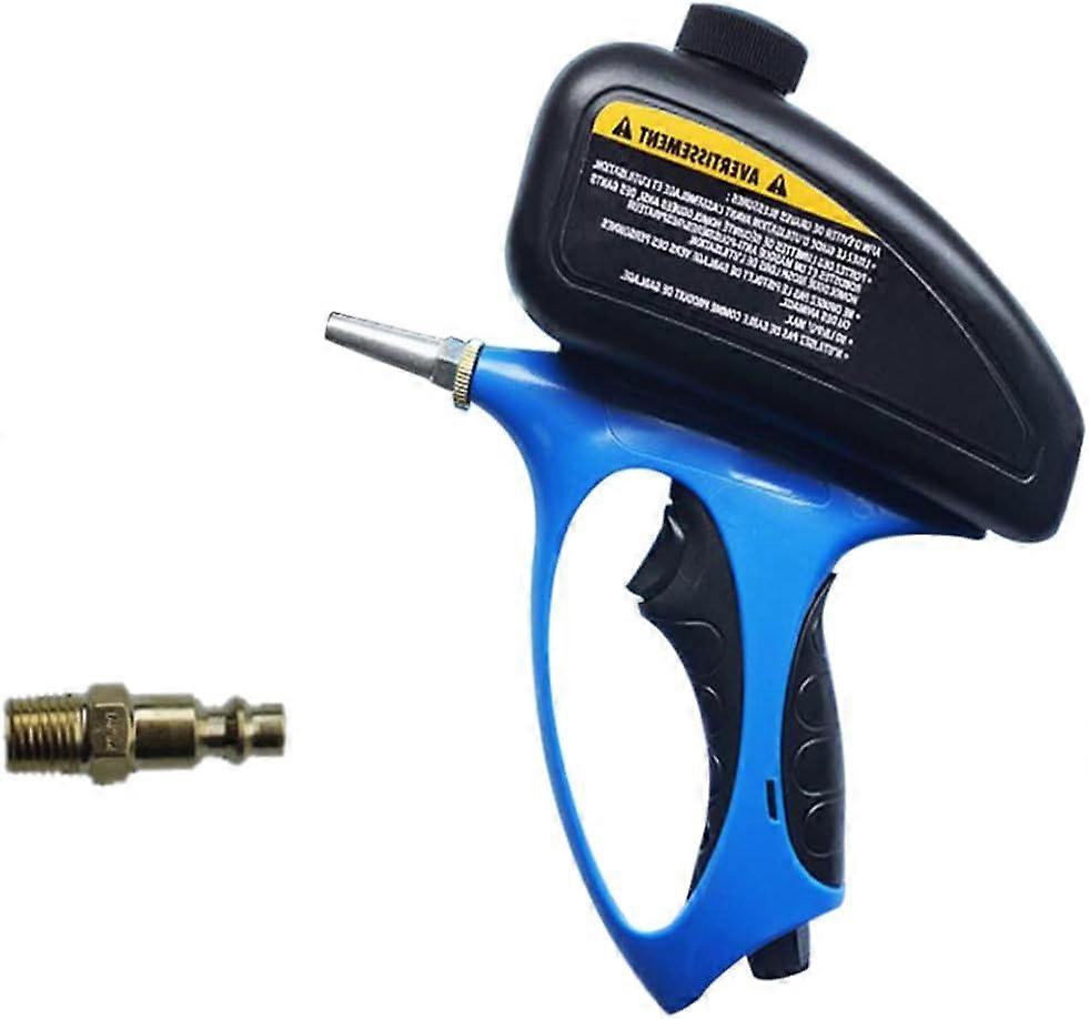 Sandblaster Gun Kit Handheld Sand Blasting Machine with Nozzle for Blasting Projects Remove Paint Stain Rust Pool Scouring (blue) (1pc)