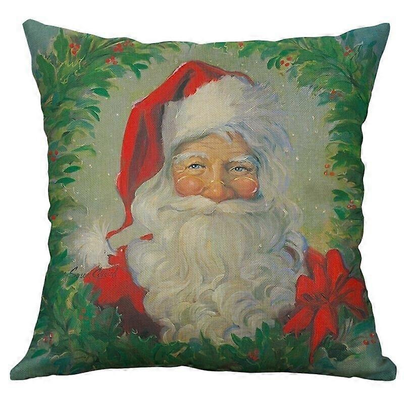 Papai Noel com presentes Art Deco capa de almofada Papai Noel Fronhas Design 2526