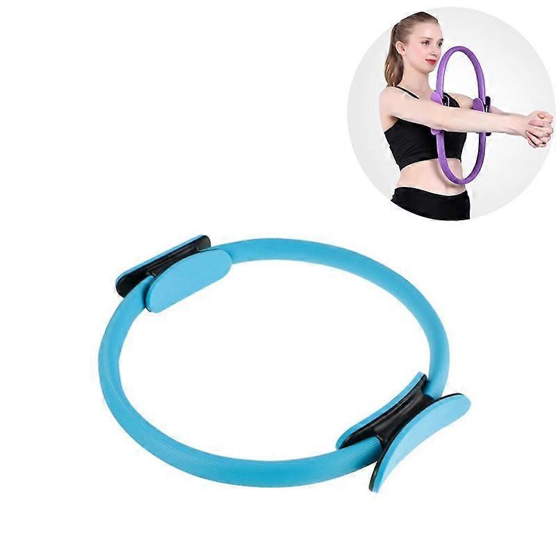 Yoga Pilates Ring Magic Wrap Slimming Body Building Training Heavy Duty PP+NBR Material Yoga Circle blue