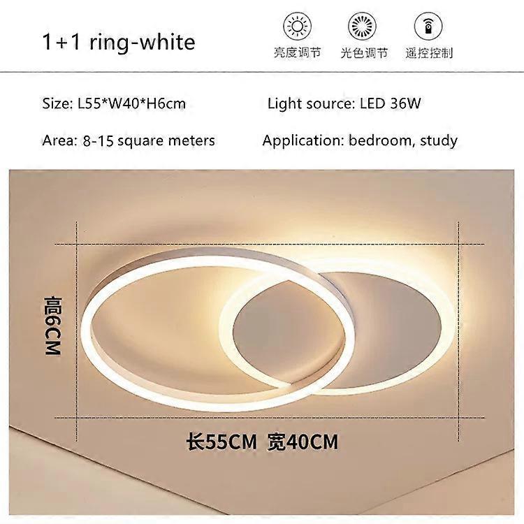 الحديثة LED حلقة السقف الثريا التحكم عن بعد الثريا لغرفة المعيشة مطعم السقف الثريا مصباح الإضاءة