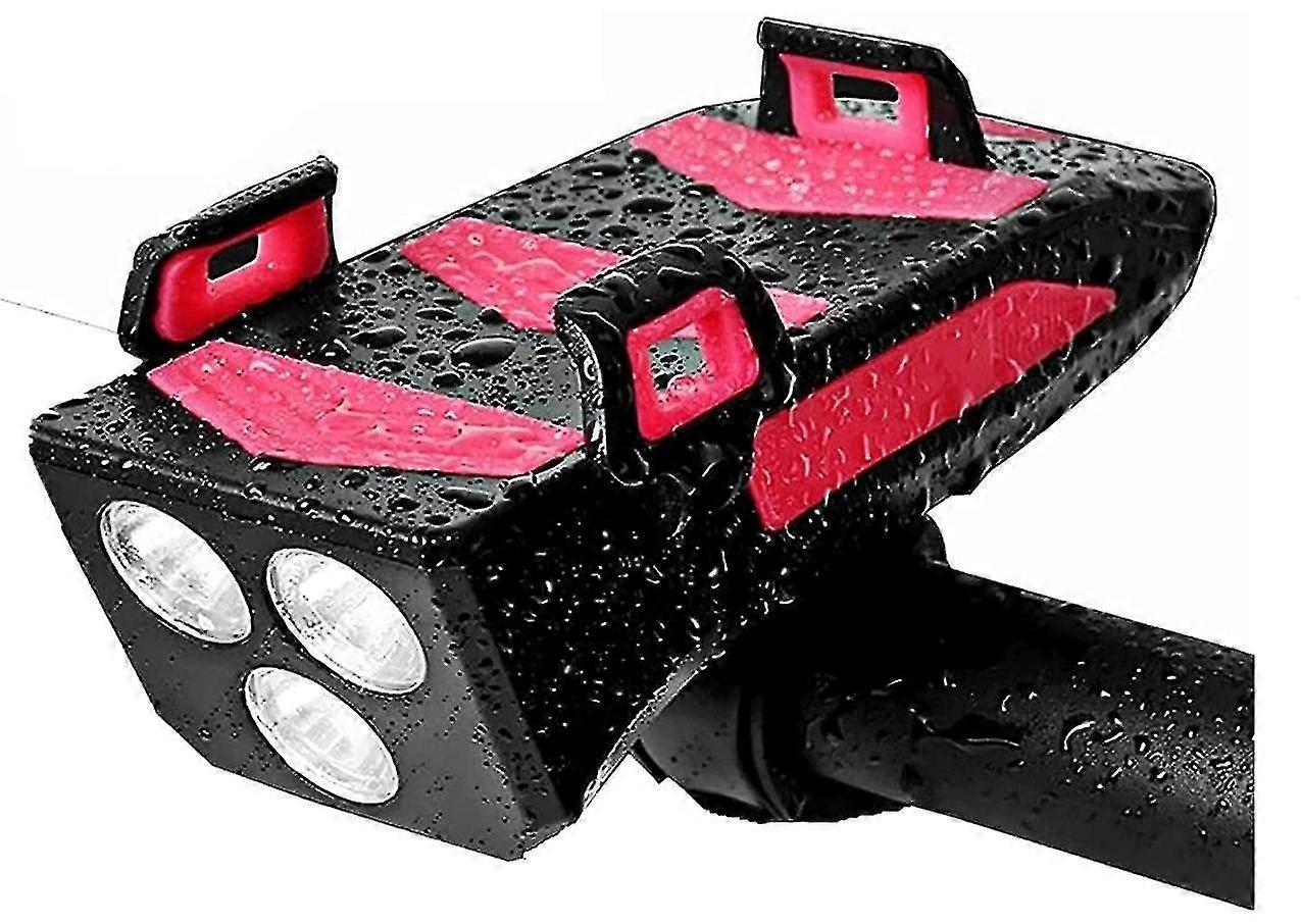 Bike Light 4 In 1 Multi-function With Mobile Phone Holder Set