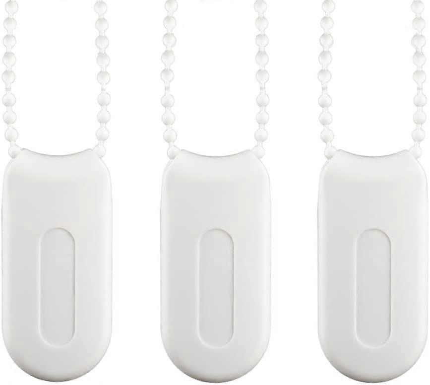 Plastic Pull String Pendants Curtain Cord Weights Window Shutter Safety Handle for Vertical Blind and Drapes(White)3Pcs