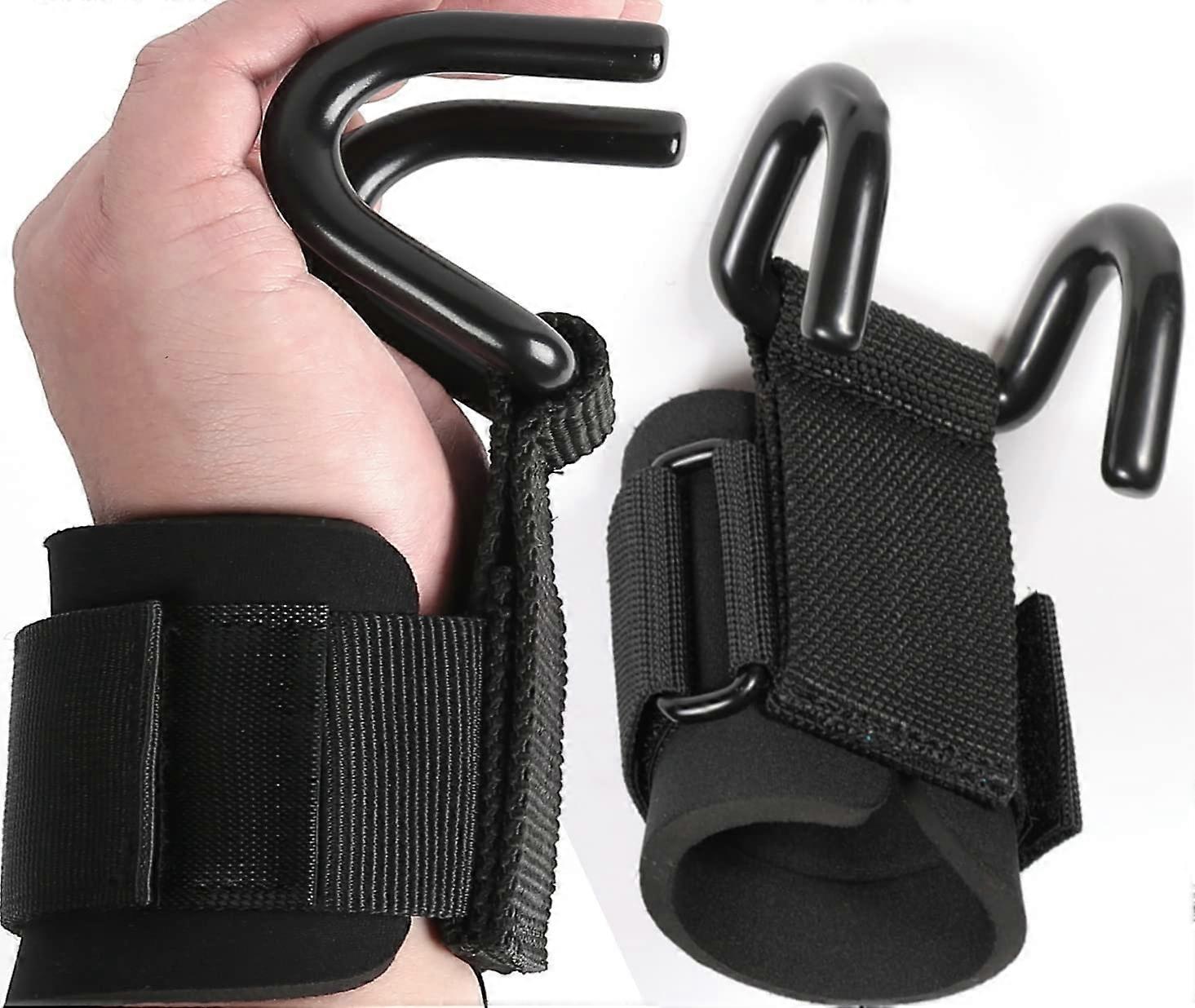 Weight Lifting Hooks and Deadlift Straps - Pull up Grips, Lifting Hooks for Weight Lifting - Weight Lifting Straps for Men - Weight Grips for Home and