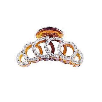 Runde Ringform Haarklaue Strass Haargriff Stark haltende Haarspangen Eleganter Kopfschmuck