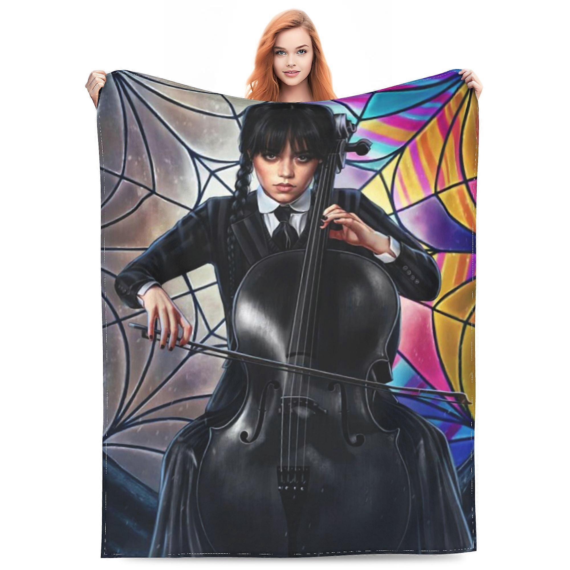 Wednesday Blanket - Soft Flannel Throw Blanket Couch Blanket Air Conditioning Blanket Bedding Blanket 40x30In-KDE46491