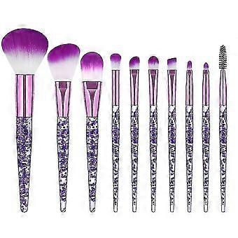 10pcs/foundation Blush Eye Shadow And Eyebrow Brush Set