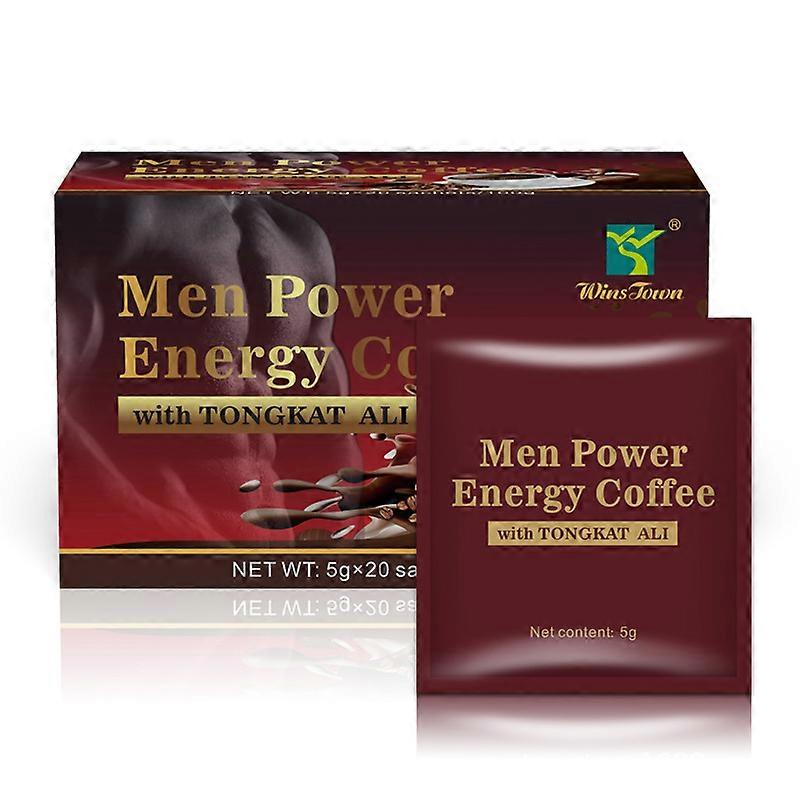 1-3pc Mens Energy Natural Herbal Coffee, Sexual Desire Enhancement Coffee, Long-lasting Excitement X Organic Maca Black Energy Mens Instant Coffee A1