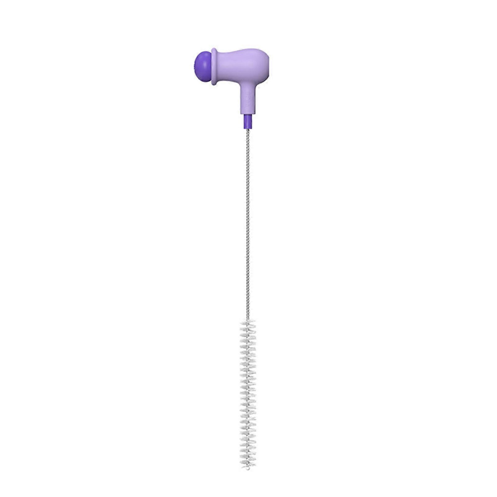 Pea Head Design Straw Brush Long Handle Bendable Cleaning Brush for Home Kitchen