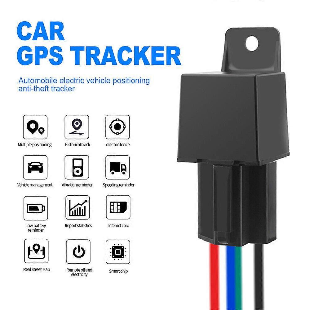 Car GPS Tracker C13 Tracking Relay Device GSM Locator Remote Control Anti-theft Monitoring Cut off oil System 10V-40V DC