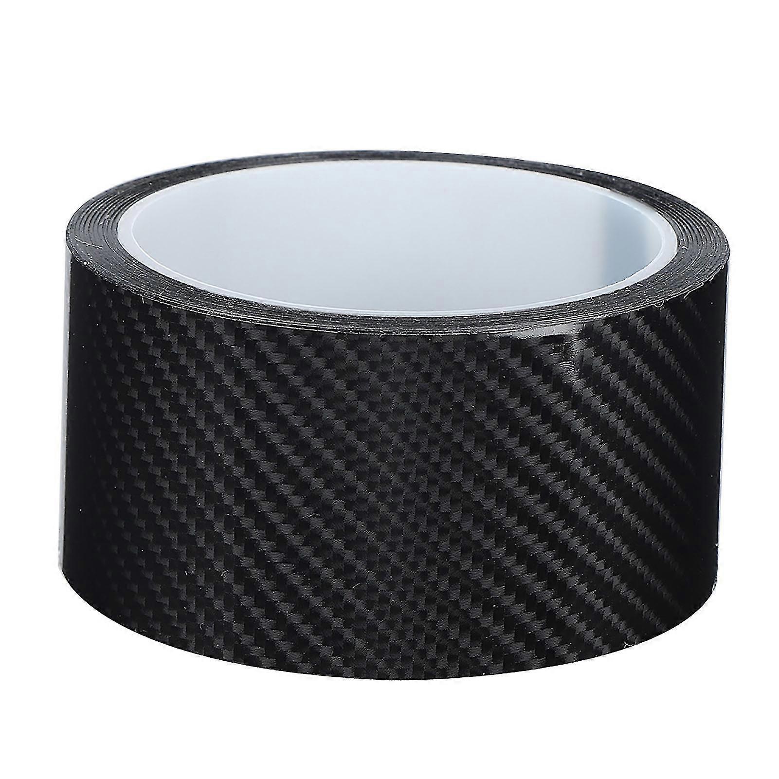 Carbon Fiber Car Door Edge Guard Anti-scratch Sticker - Black (5cm x 3m)