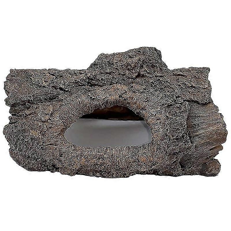 Aquarium Decoration Cave, Resin - Hollow Tree Trunk Log For Betta