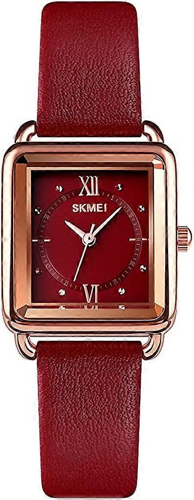Women's Watches for Ladies Female Square Small Slim Light Leather Band Waterproof Fashion Casual Simple Quartz Analog Young Girls Gifts Wrist Watch L1