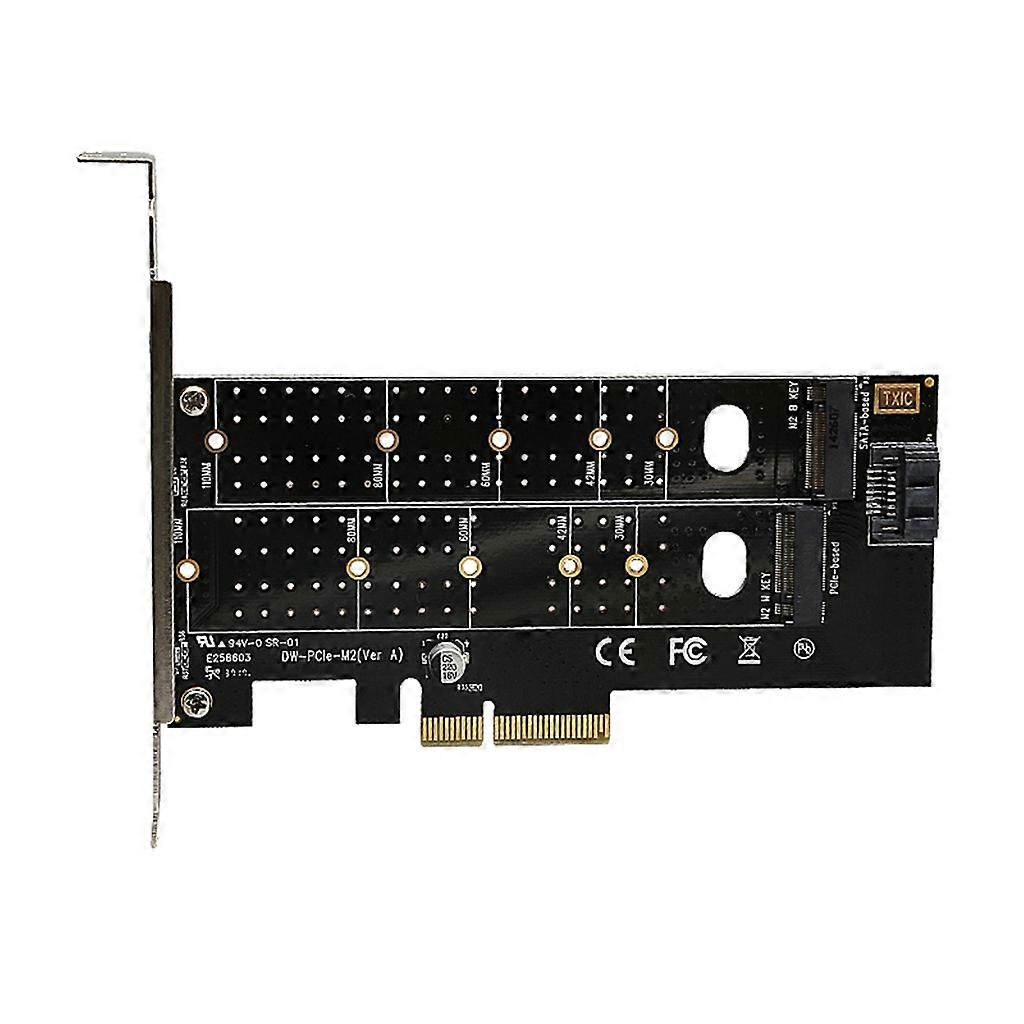 PCIE M2 SSD Expansion Card PCIe to M.2 NVMe SSD NGFF M-Key/B-Key Adapter