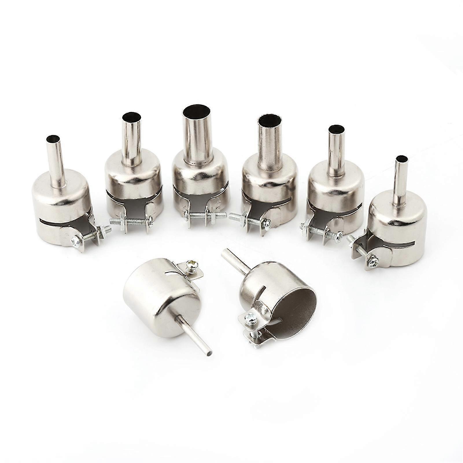 Heat Gun Nozzle Kit Set of 8 for Hot Air Soldering Station Repair Tools 3mm to 12mm Sizes