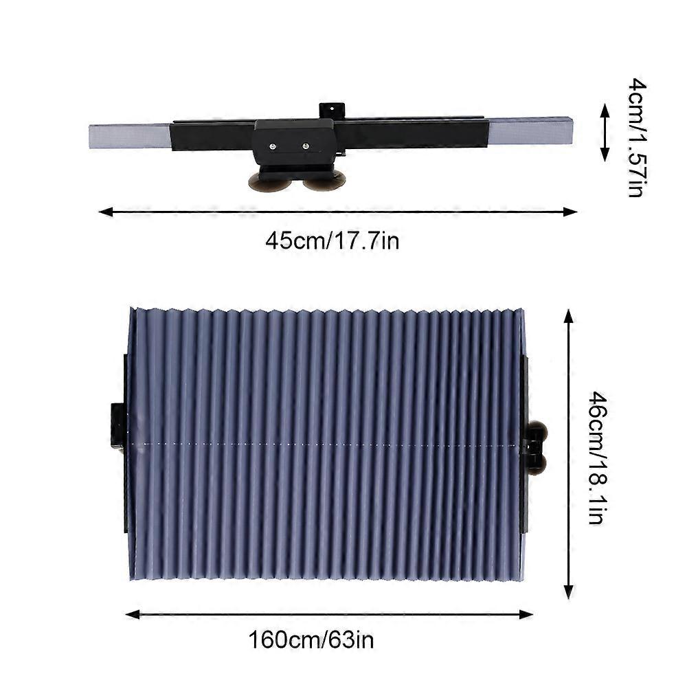Retractable Car Sun Shade Windshield Curtain Roller Blind Auto Sun Visor Protector UV Block Foldable Front Window Sunshade