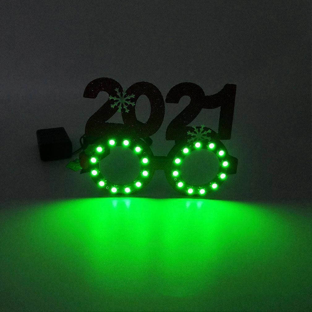 2021 Colorful LED Glasses Light Up Eyeglasses for Cosplay Rave Festivals Bars Clubs New Year's Eve Parties