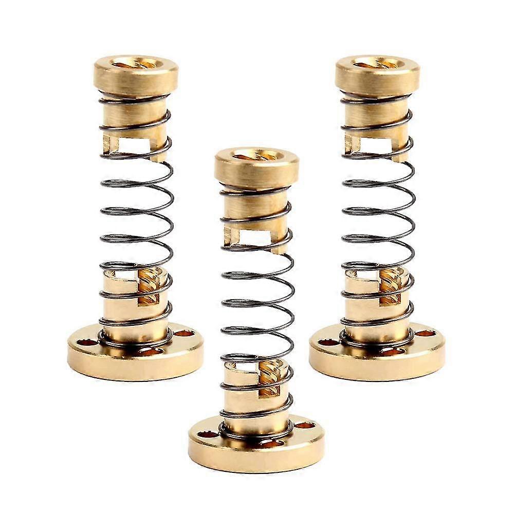 T8 Anti-backlash Spring Nut Eliminated Gap Nut For 3d Printer Cnc Machine 8mm Acme Threaded Rod Rod (3pcs)