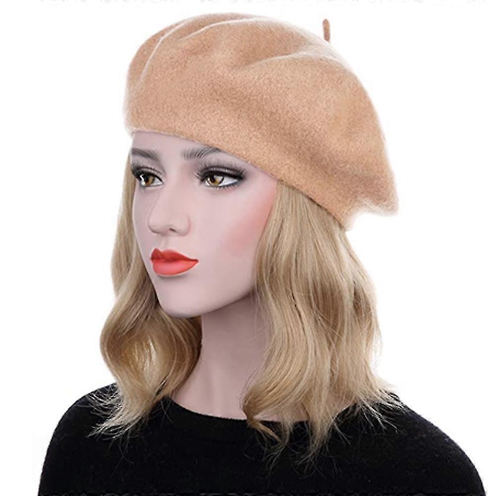 ANKOMINA Woll-Barett Für Damen – Französisches Retro-Design, Wärmend, Einheitsgröße (54–58 Cm)