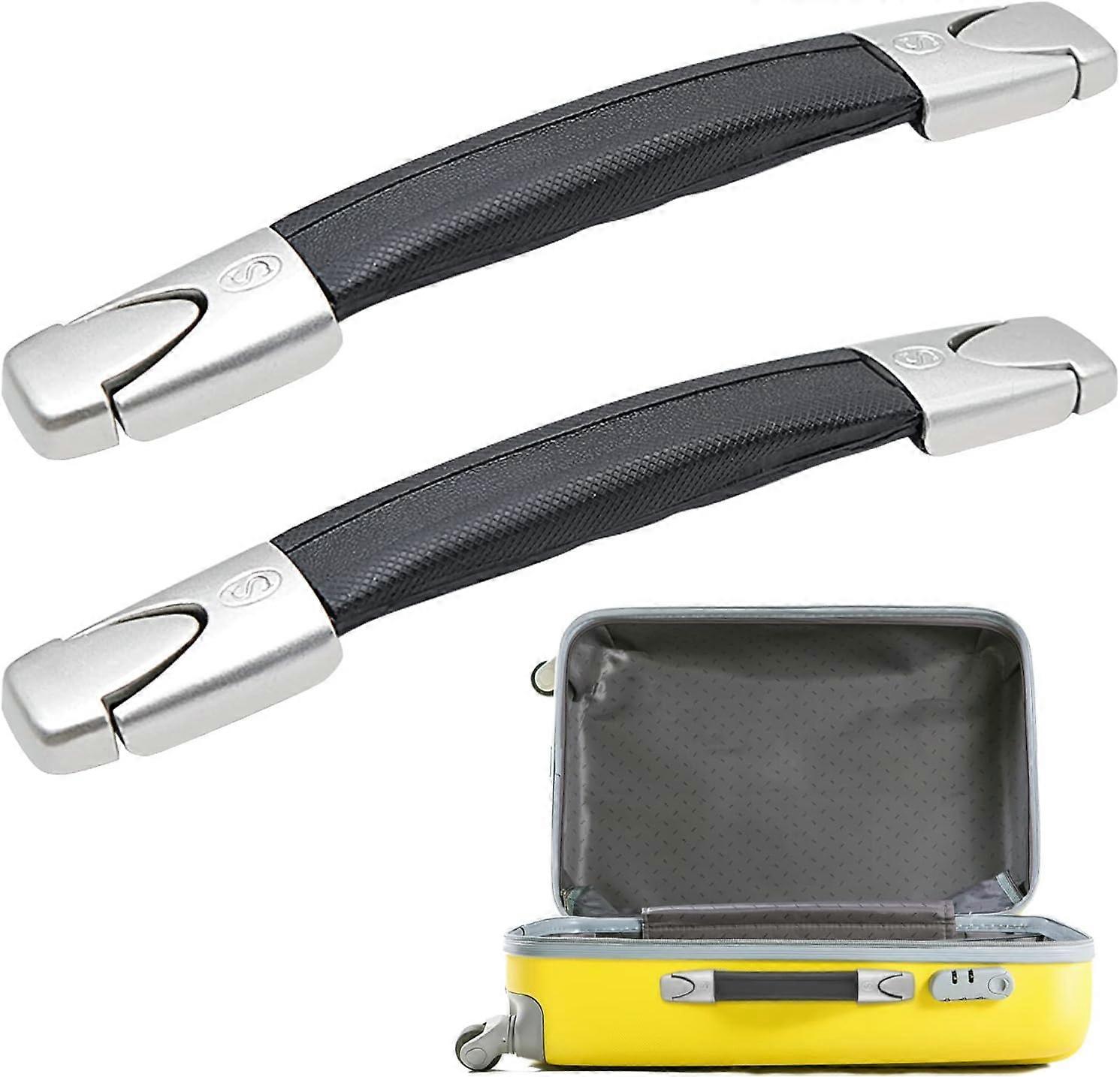 2 Pieces Replacement Suitcase Handle, Plastic Luggage Replacement Handle, Suitcase Handle Replacement for Boxes, Suitcases, Luggage, Tool Cases, Black