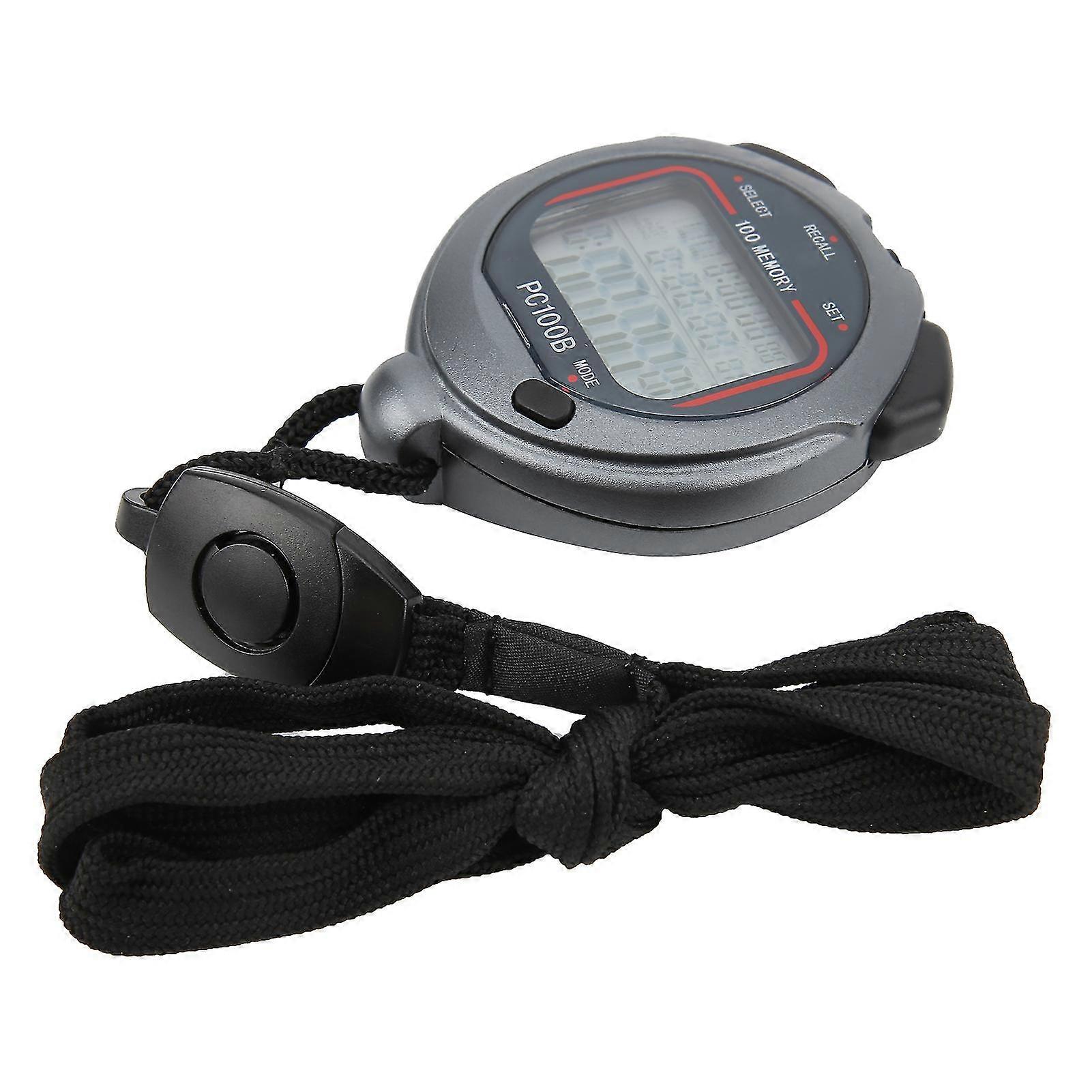Digital Sport Stopwatch Timer Handheld Chronograph for Running - PC100B