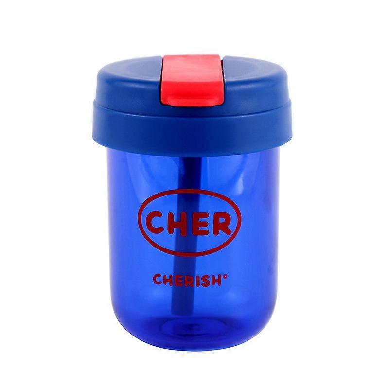Small Capacity Portable Plastic Coffee Cup Blue 300ML