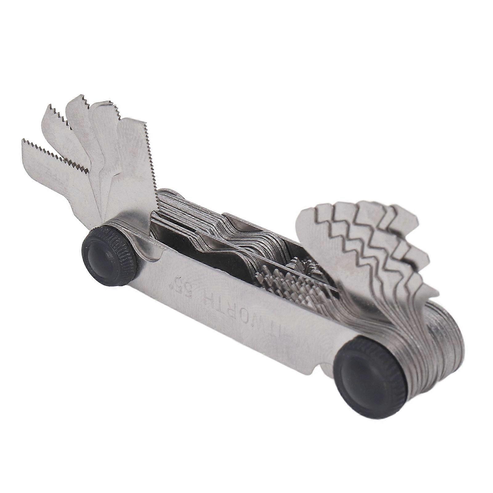 Screw Gauge Measurement Tool - Metric & Imperial, 55 & 60 Thread Pitch