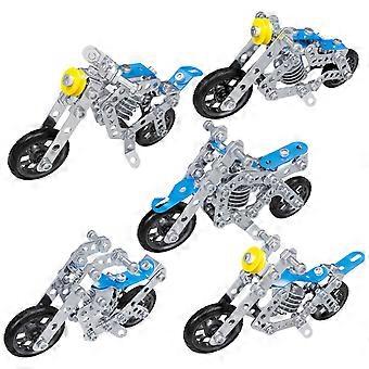 5 In 1 Building Car Metal Model Kits STEM Building Toys Model Car Kits For Boys 8-12 Motorcycle Metal Building Blocks For Kids Boys 8 9 10 11 12-16 Ye
