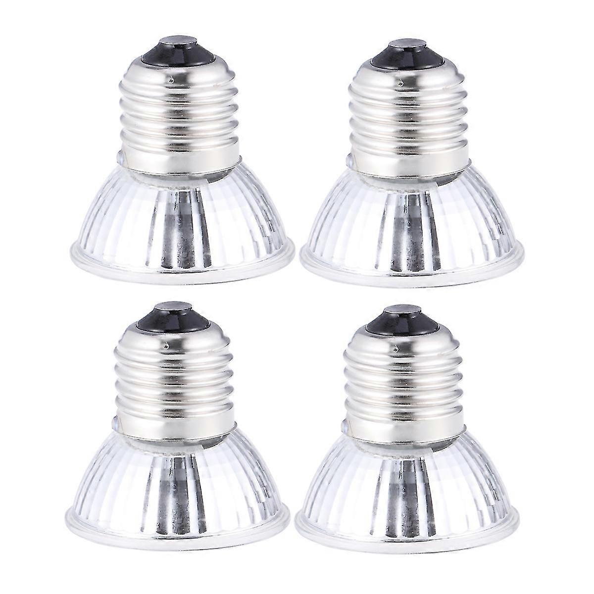 4pcs 75w Uvb+uva3.0 Reptile Lamp Bulb Turtle Basking Uv Light Bulbs Heating Lamp Reptile Sun Light Bulb