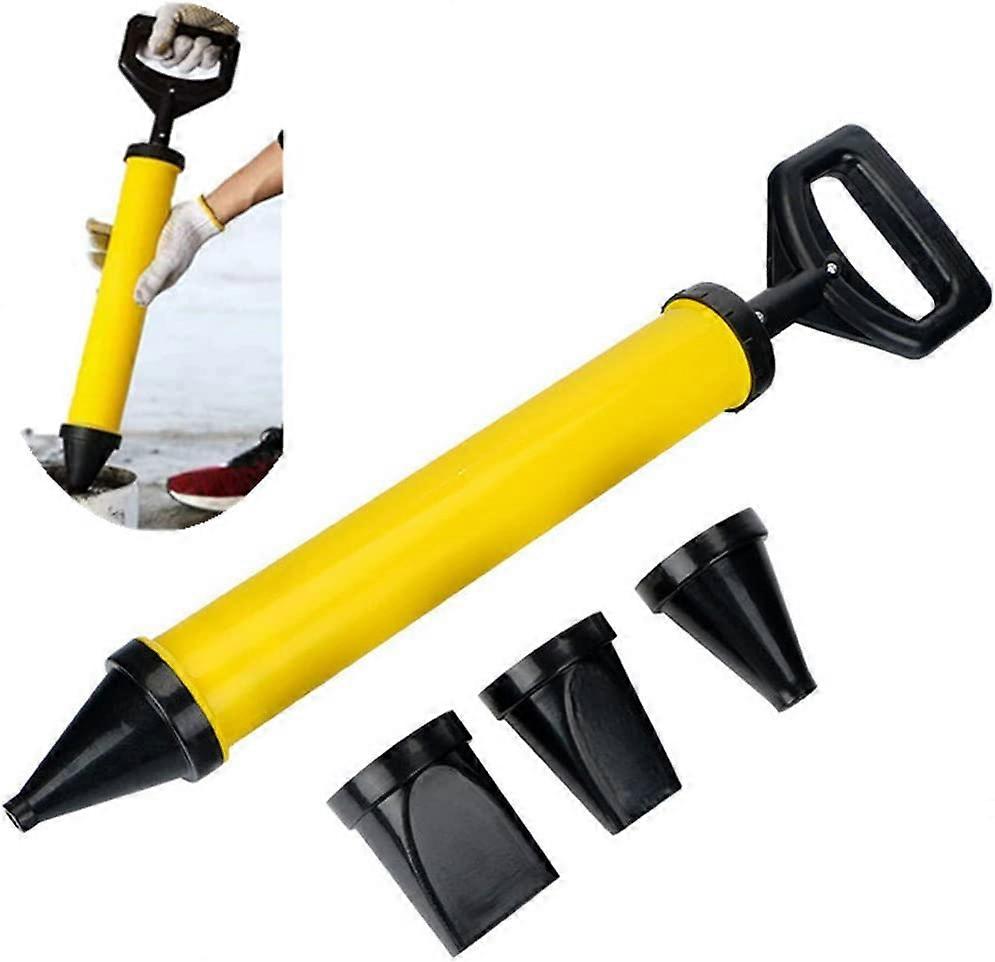 Cement Caulking Gun Set,Professional Mortar Grouting Pump with 4 Nozzle,Multifunction Caulking Tool for Cement Lime,1SetD-