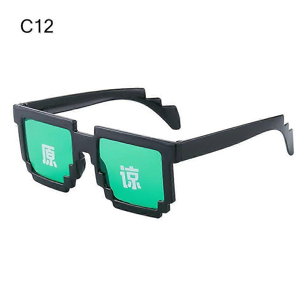Tikuajgift 1pc Nouvelle mosaïque Lunettes de soleil Trick Toy Thug Life Lunettes Deal With It Lunett
