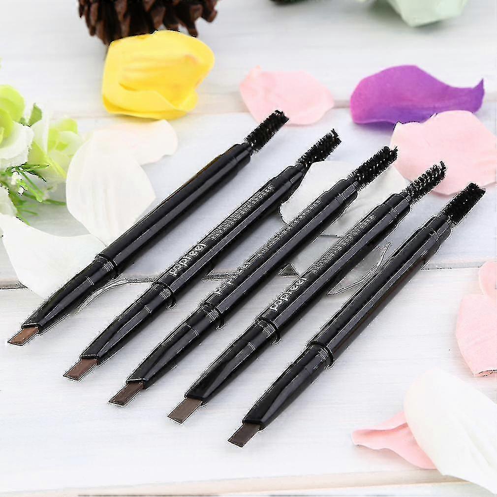 Waterproof Double Head Makeup Automatic Eyebrow Pencil With Eye Brows Brush