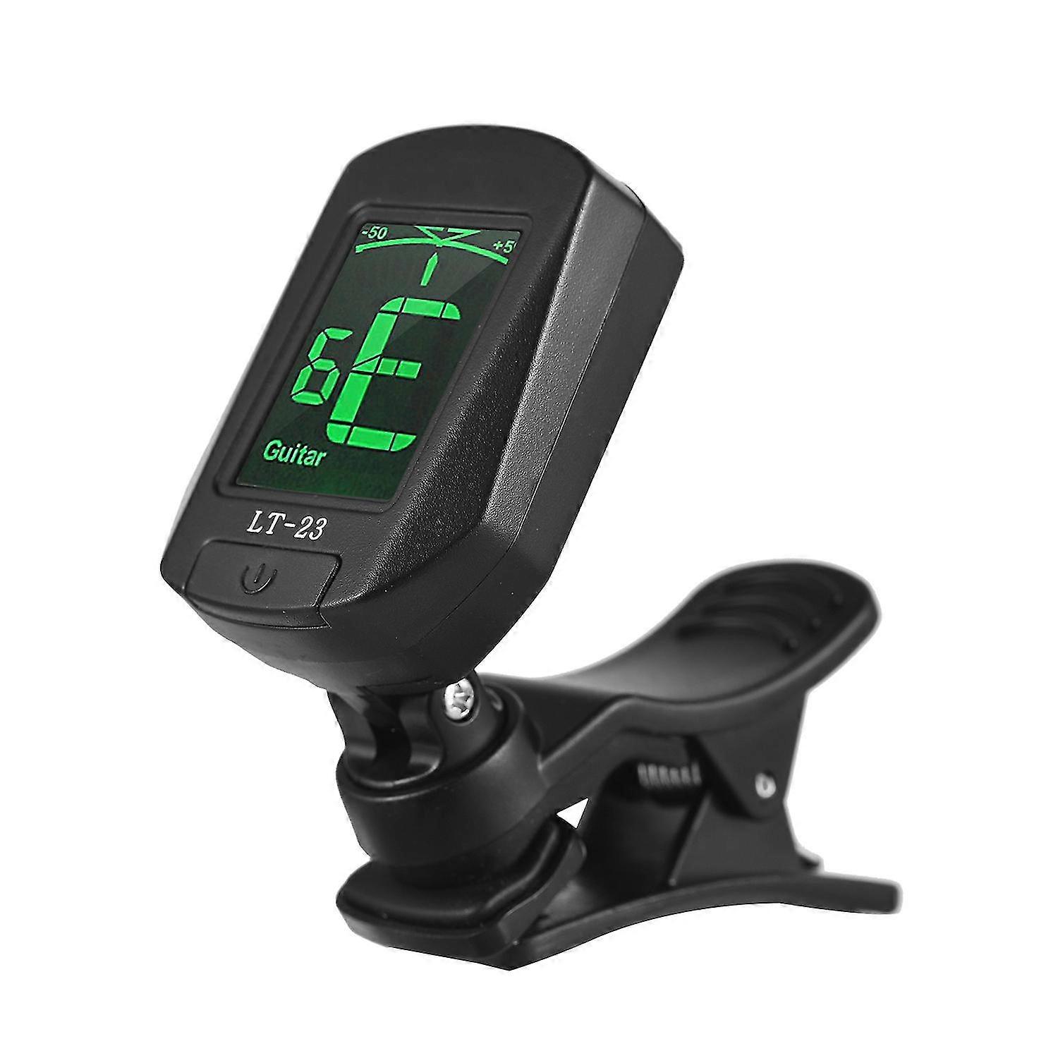Guitar Tuner Clip-On Tuner Digital Mini Electronic Tuner with LCD Display for Guitar Bass Violin Uku